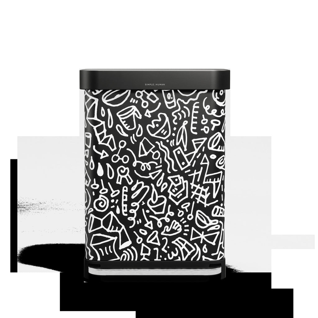 55L Rectangular Step Can with Liner Pocket