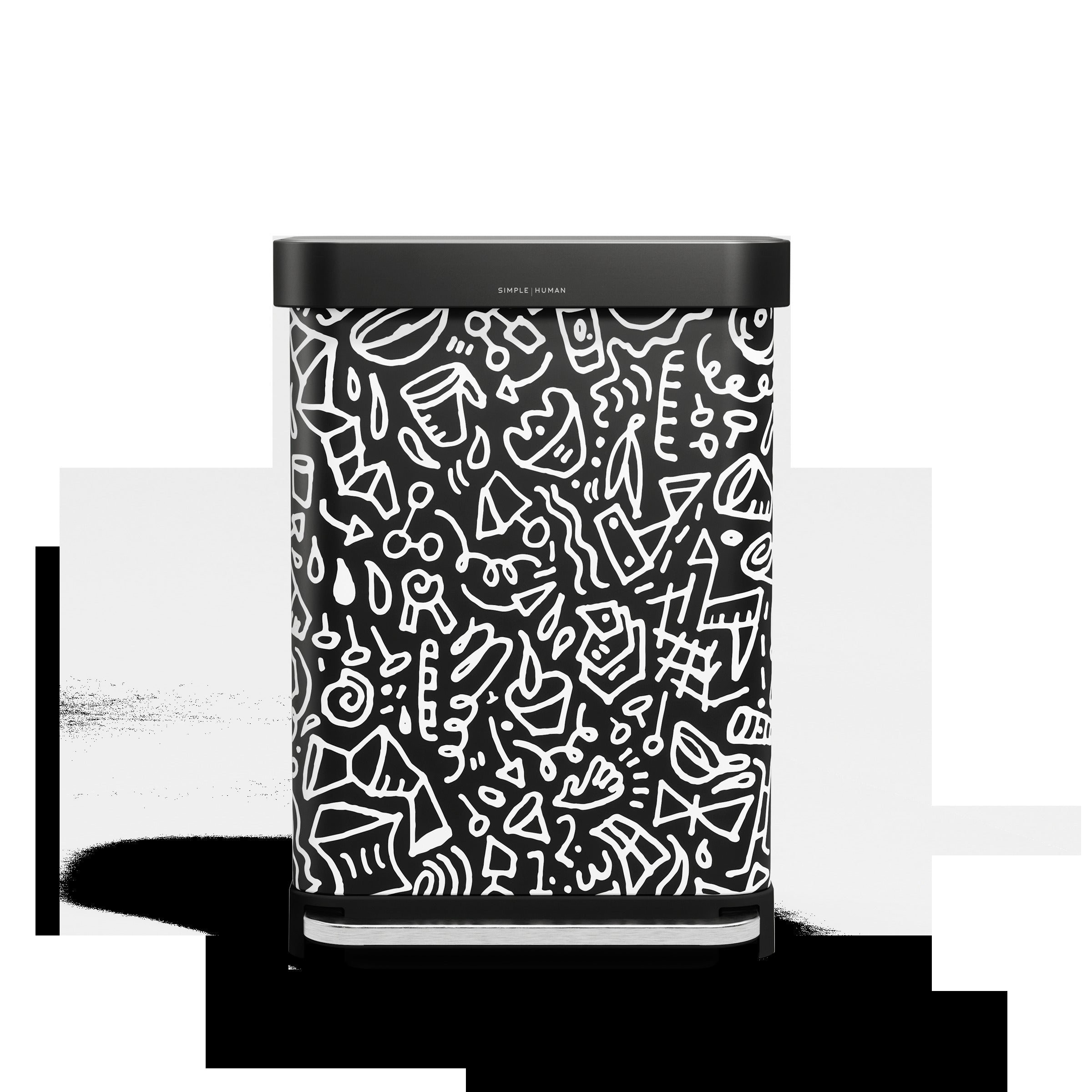 55L Rectangular Step Can with Liner Pocket