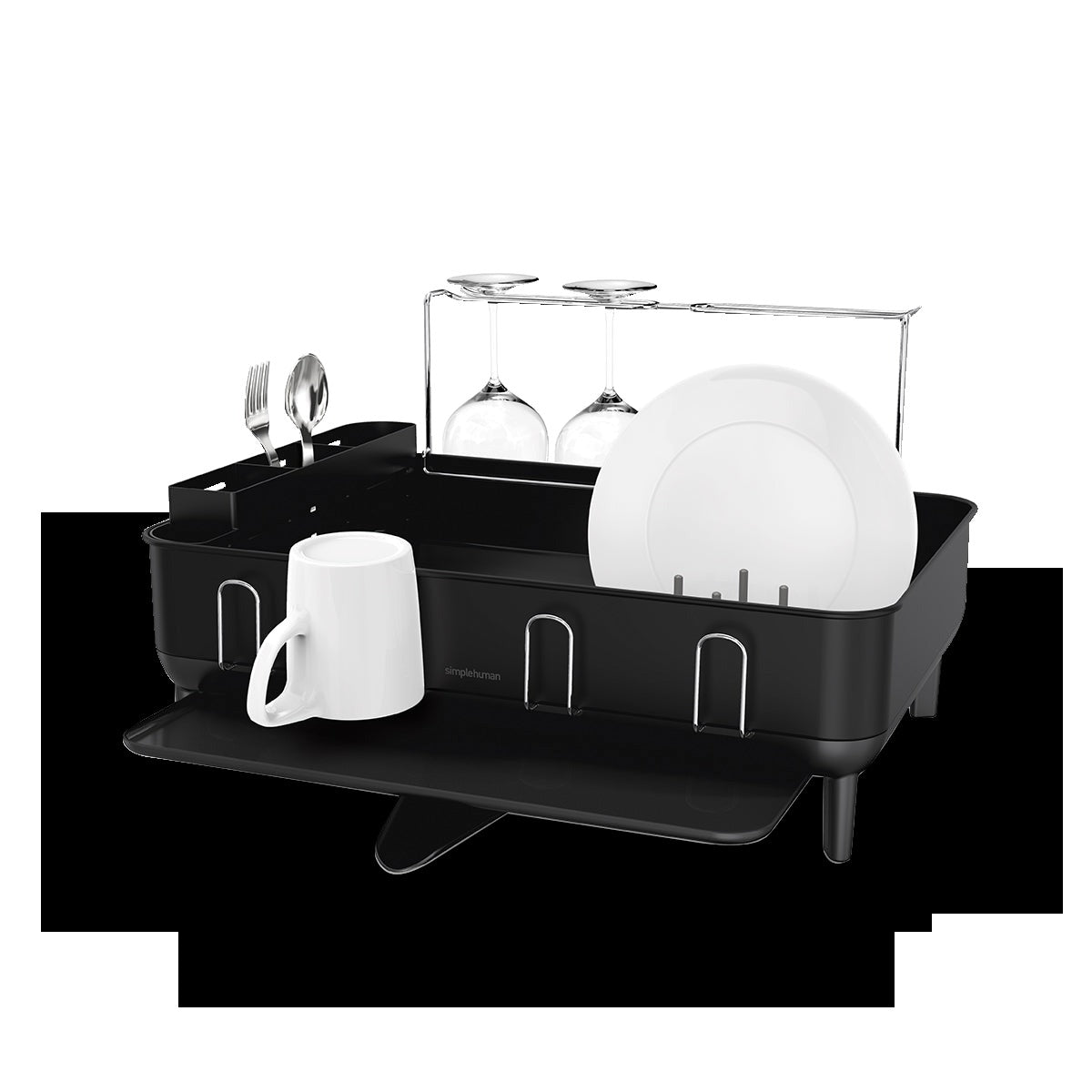 Steel Frame Dishrack with Sink Caddy