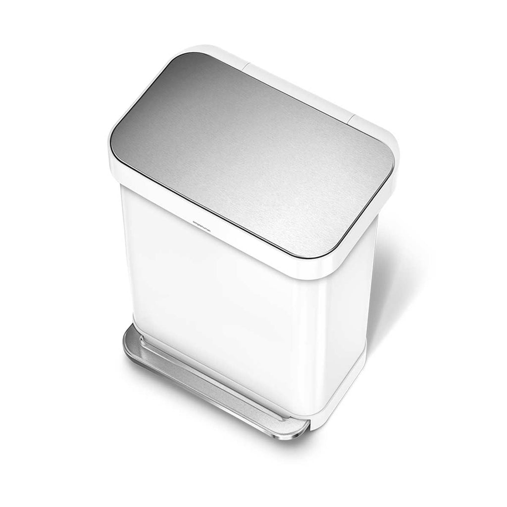 55L Rectangular Step Can with Liner Pocket + Bonus 4.5L Step Can