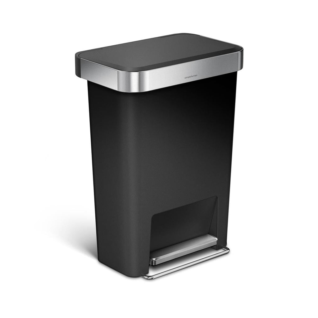 45L Plastic Rectangular Step Can with Liner Pocket (CB)
