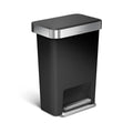 45L Plastic Rectangular Step Can with Liner Pocket (CB)