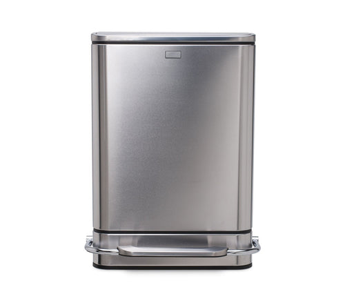 38L steel bar step trash can