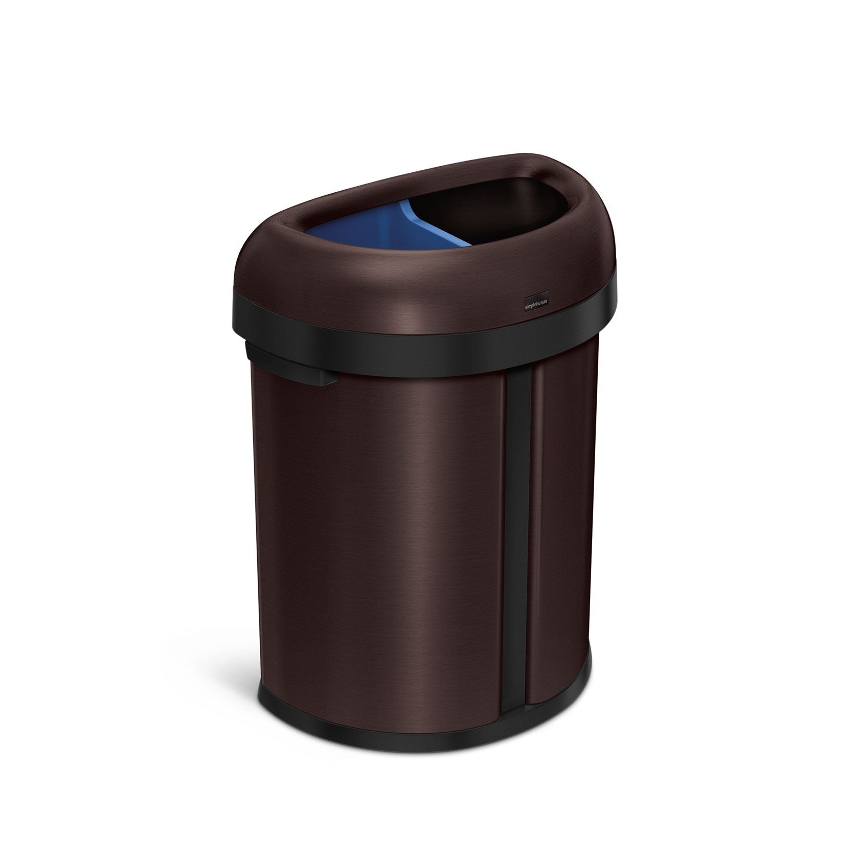 gen1 66L dual compartment semi-round open can