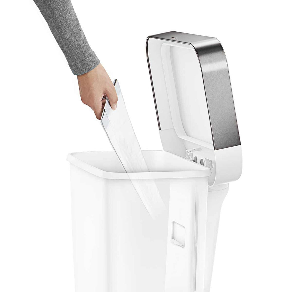 45L Plastic Rectangular Step Can with Liner Pocket (CB)
