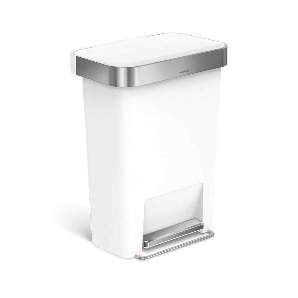 45L Plastic Rectangular Step Can with Liner Pocket (CB)