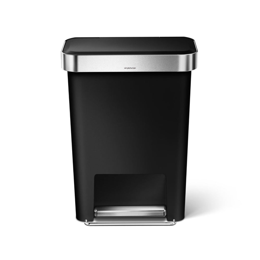 45L Plastic Rectangular Step Can with Liner Pocket (CB)