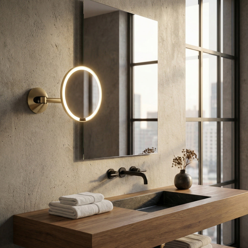 Hard-Wired Wall Mount Sensor Mirror