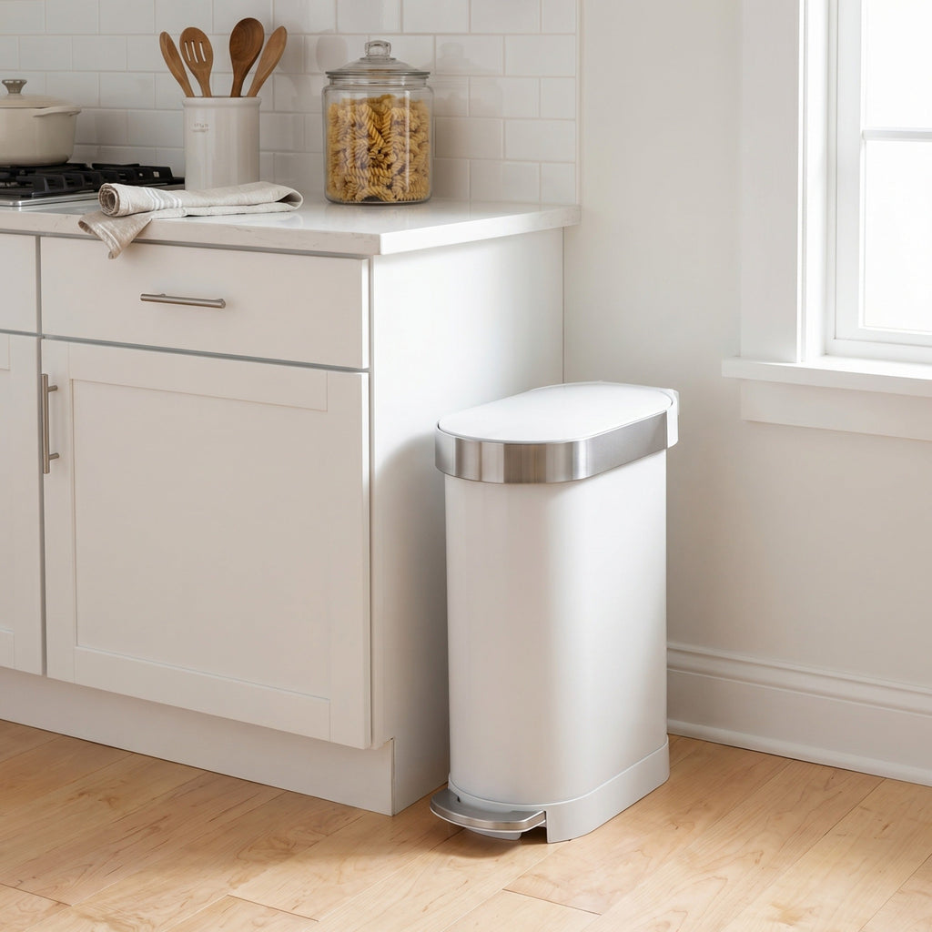 45L Slim Step Can with Liner Rim