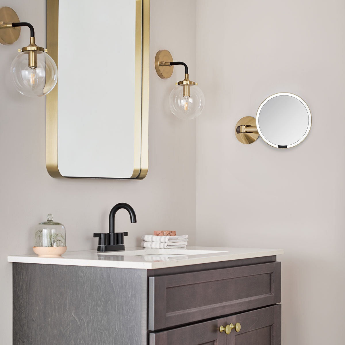 Rechargeable Wall Mount Sensor Mirror