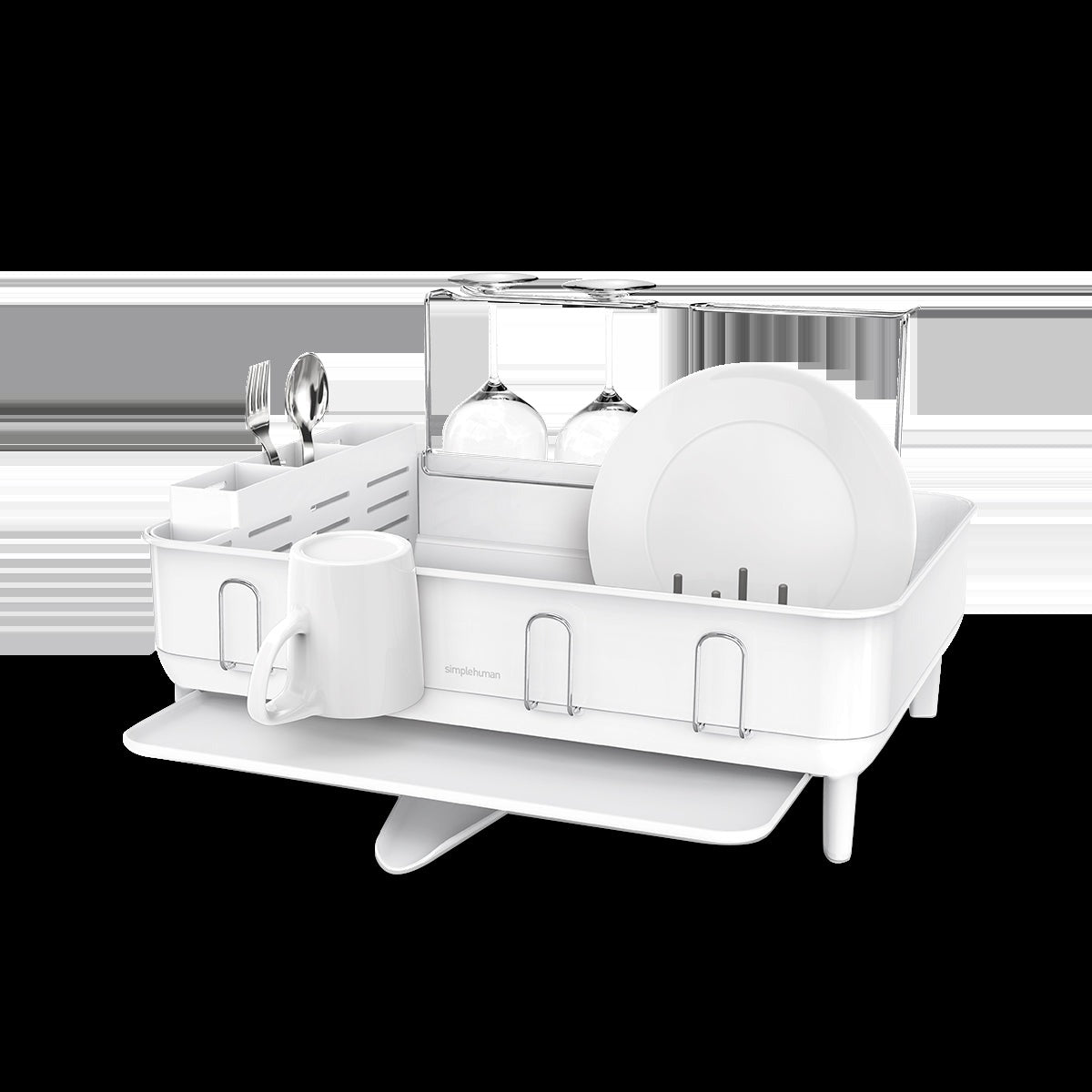 Steel Frame Dishrack with Sink Caddy