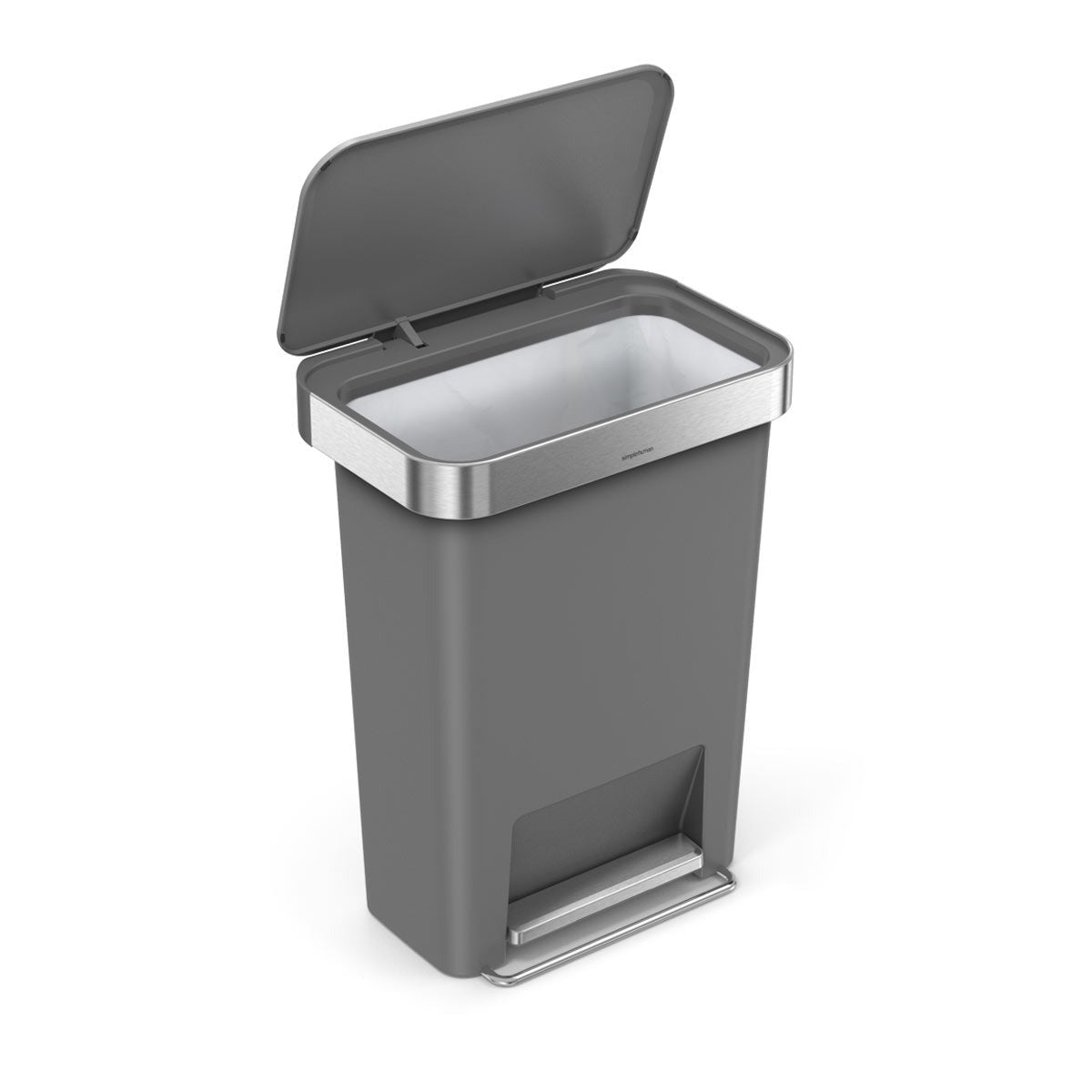 45L Plastic Rectangular Step Can with Liner Pocket (CB)