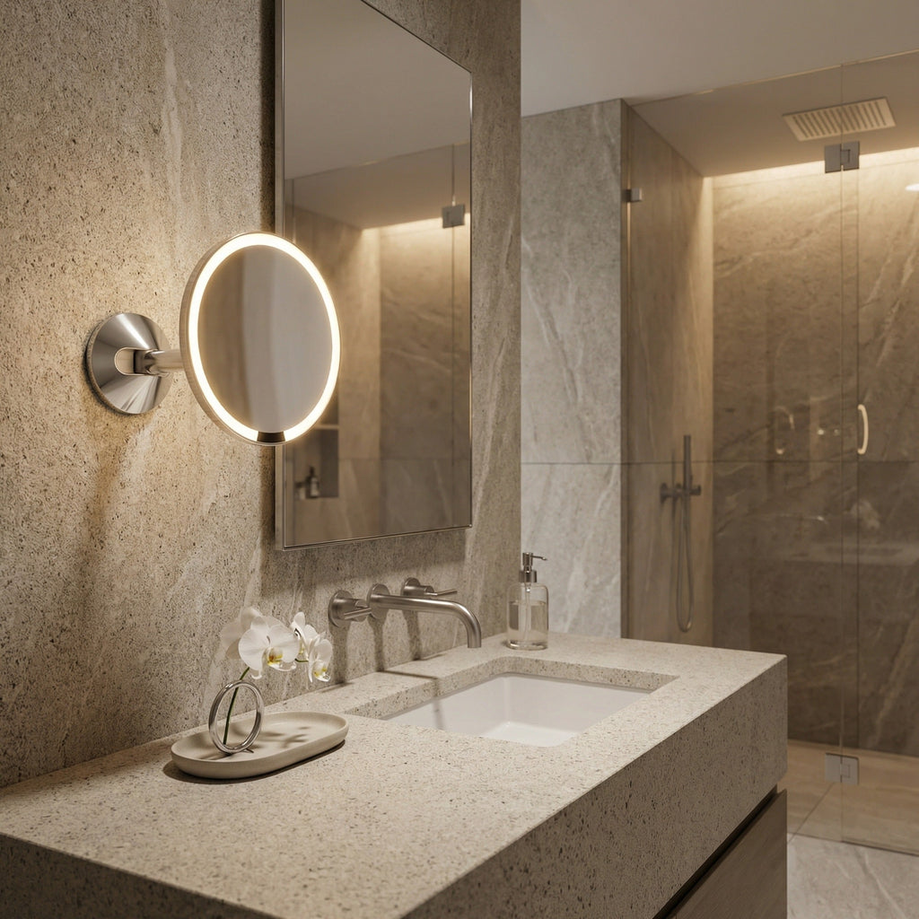 Hard-Wired Wall Mount Sensor Mirror