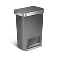 45L Plastic Rectangular Step Can with Liner Pocket (CW1396)
