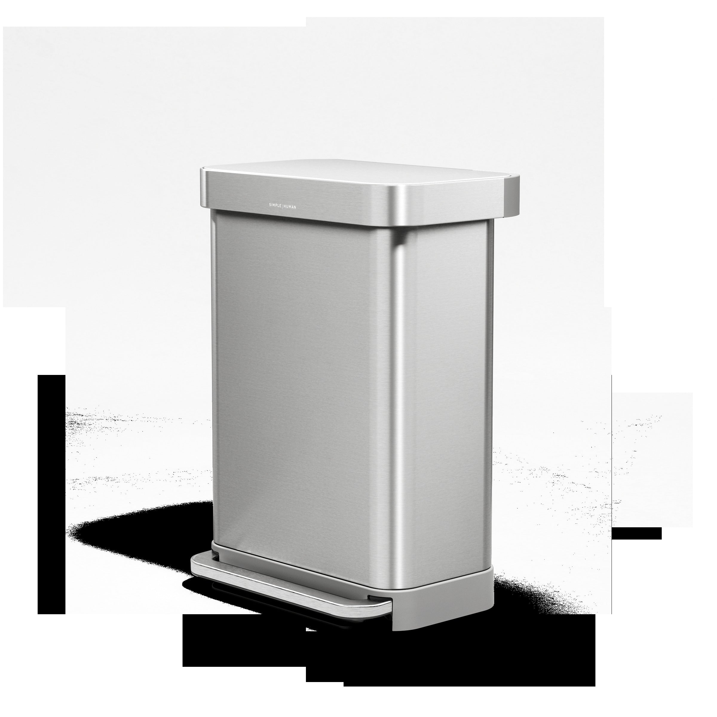 55L Rectangular Step Can with Liner Pocket