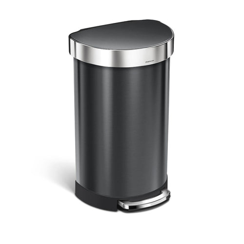 45L Semi-Round Step Can with Liner Rim