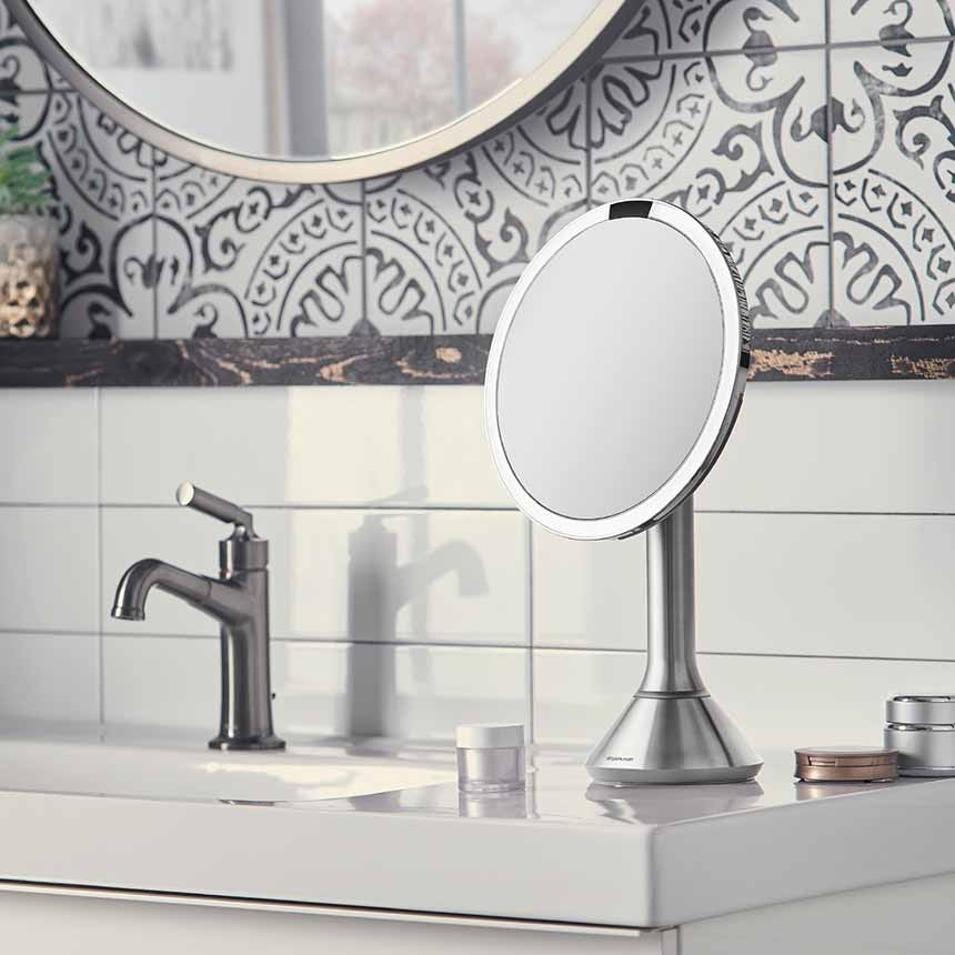 Sensor Mirror with Touch-Control Brightness with 10x Detail Mirror
