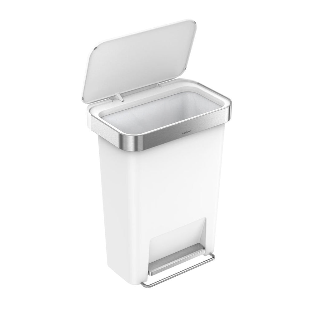 45L Plastic Rectangular Step Can with Liner Pocket (CB)