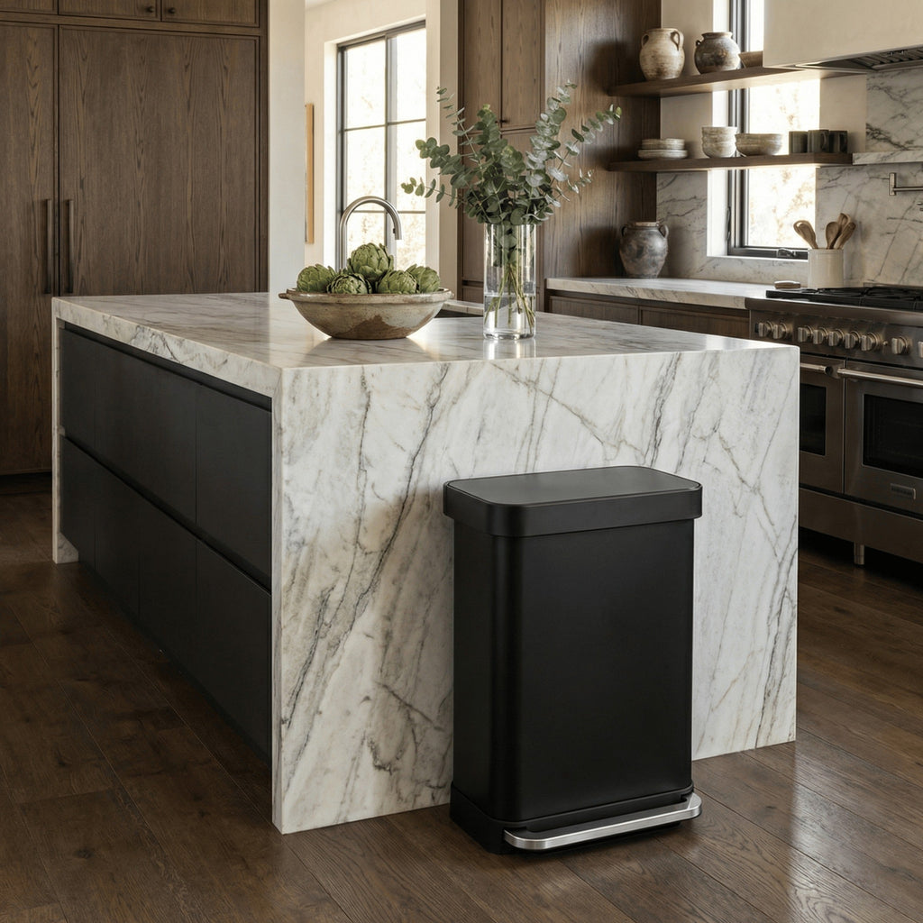 55L Rectangular Step Can with Liner Pocket