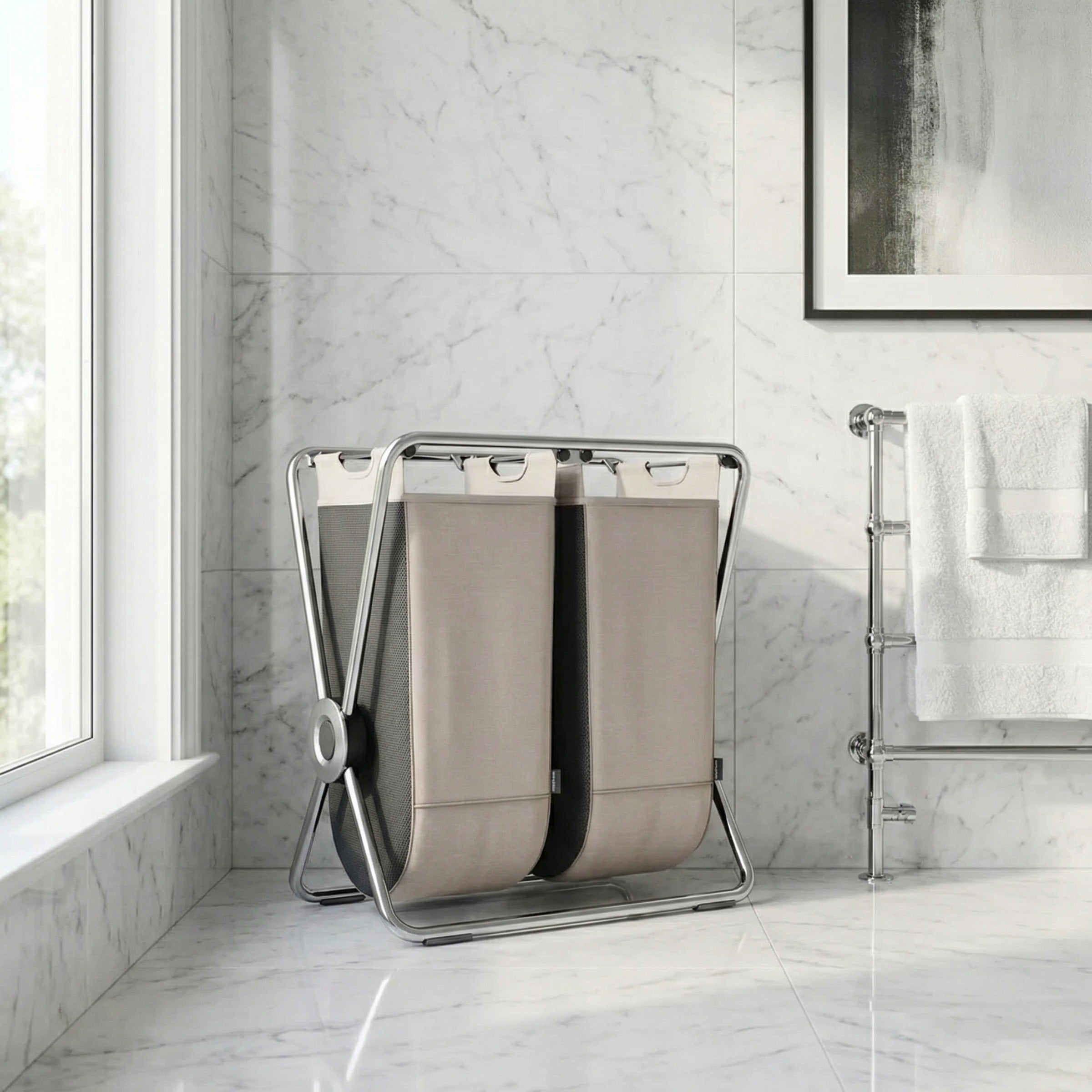 Double X-Frame Hamper