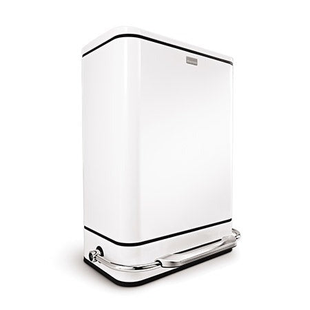 38L steel bar step trash can