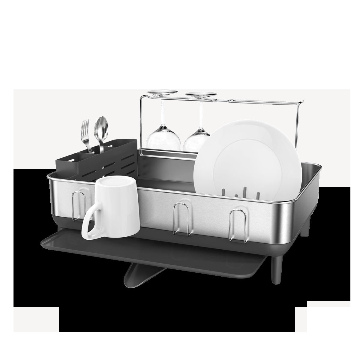 Steel Frame Dishrack with Sink Caddy