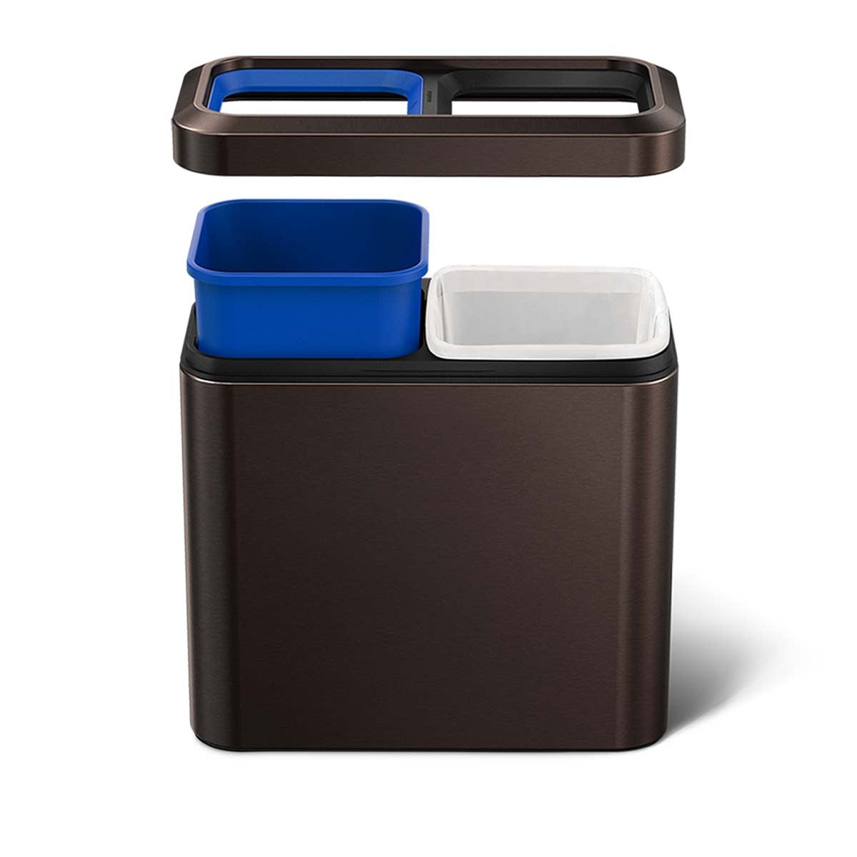 20L Dual Compartment Slim Open Can