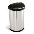 gen1 45L semi-round steel sensor trash can w/ plastic lid
