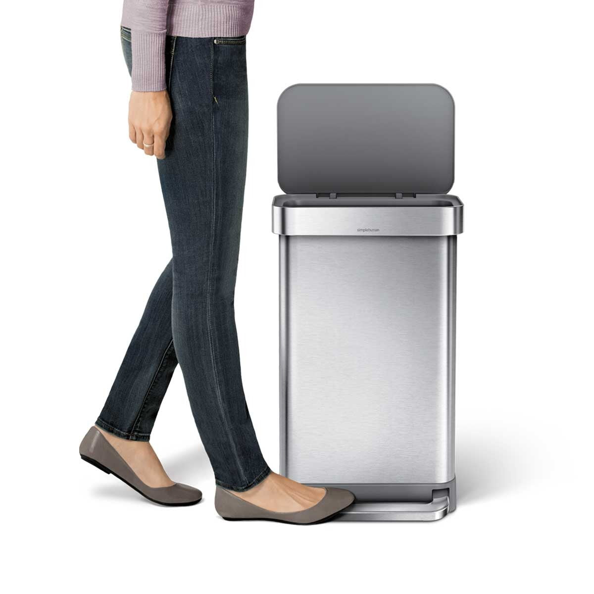 45L Rectangular Step Can with Liner Pocket**