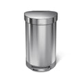 studio 45 litre, semi-round step can, stainless steel