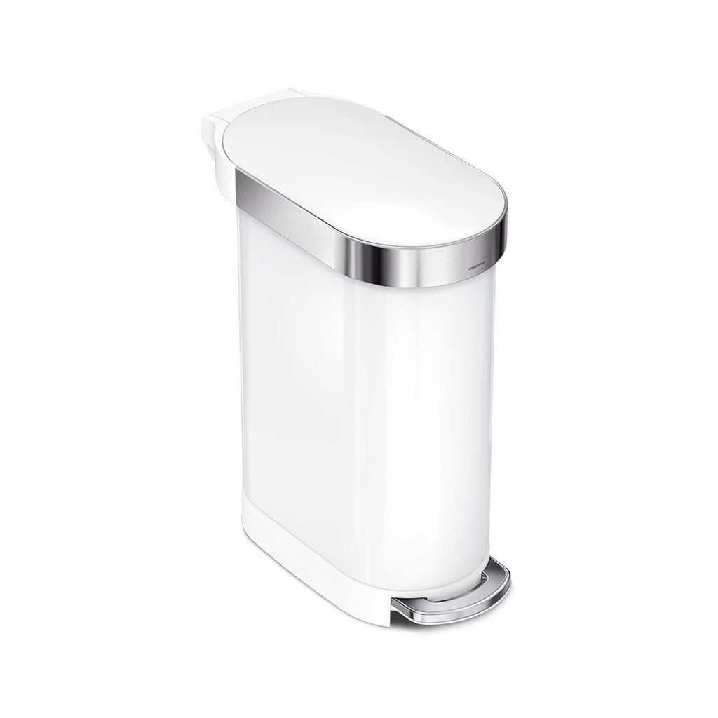 45L Slim Step Can with Liner Rim