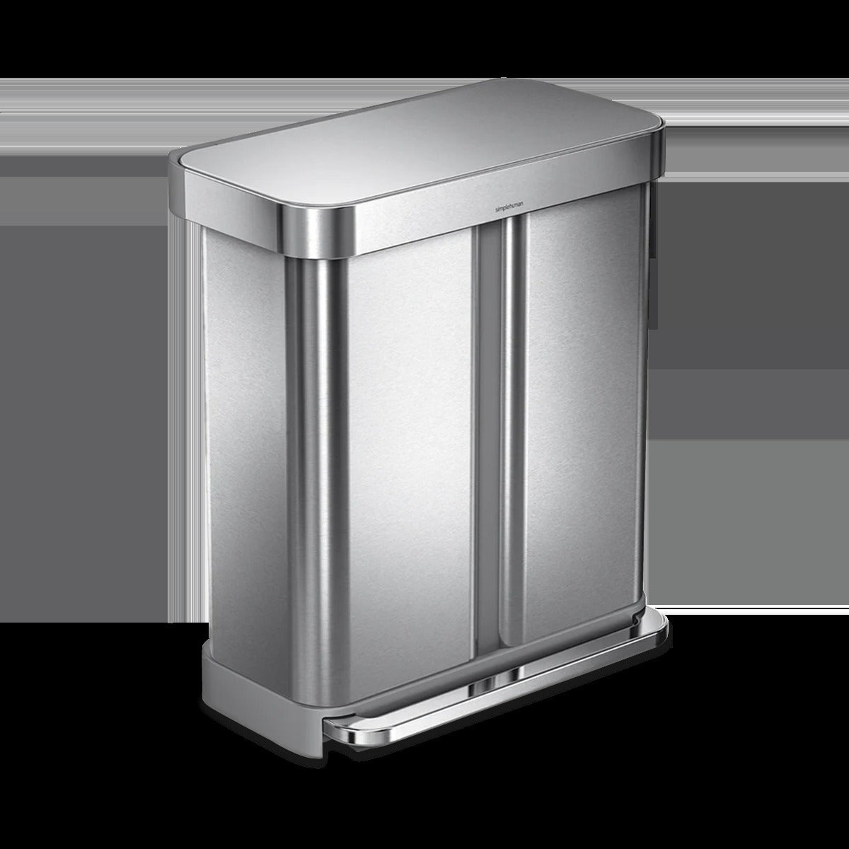 gen1 58L dual compartment rectangular sensor can with voice and motion control
